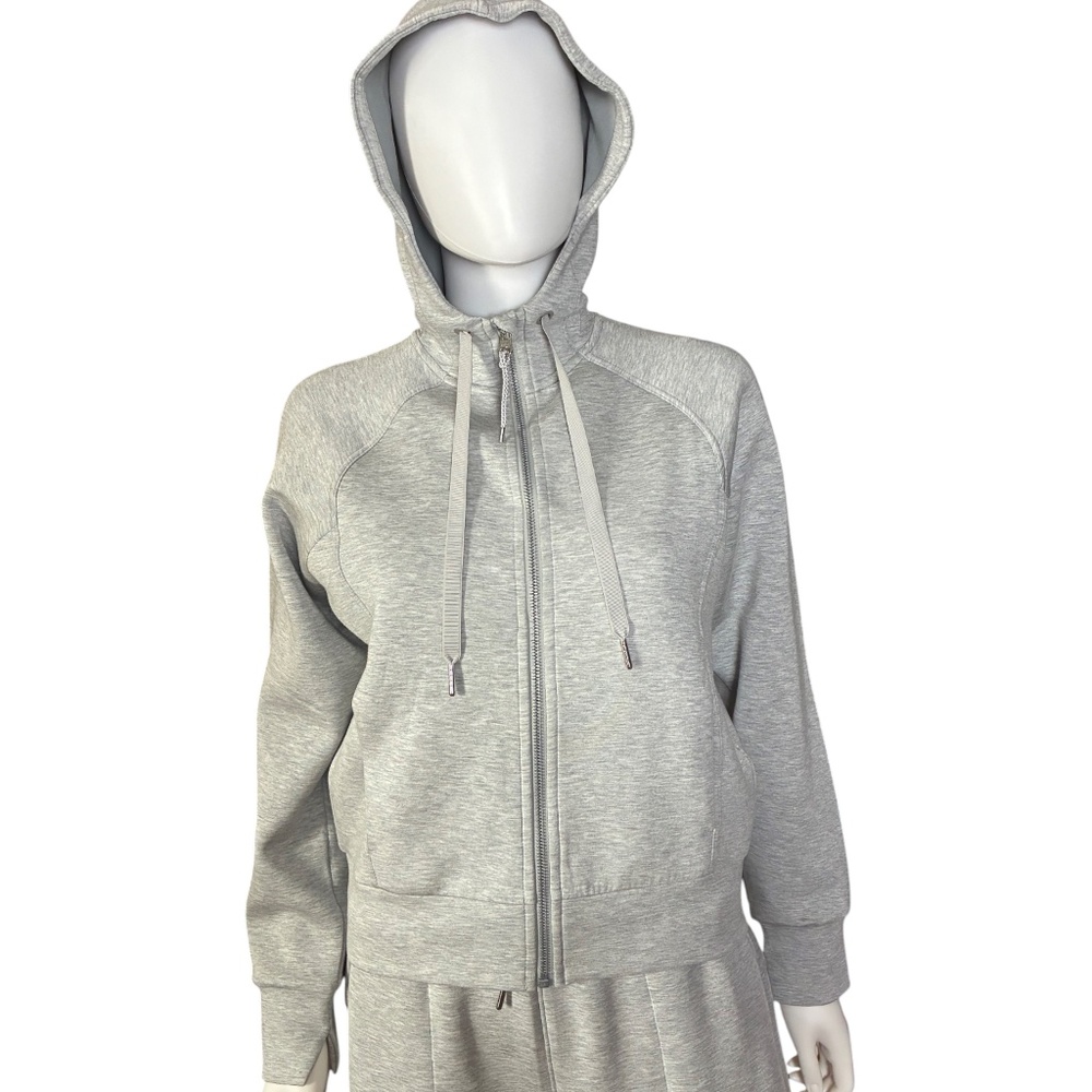 SPANX AirEssentials Zip Front Hoodie Gray Size XS - Picture 4 of 7